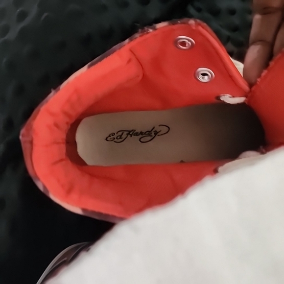 Ed HARDY TIBI MENS LACE UP High Top SNEAKERS. SIZE 8 - Picture 3 of 7